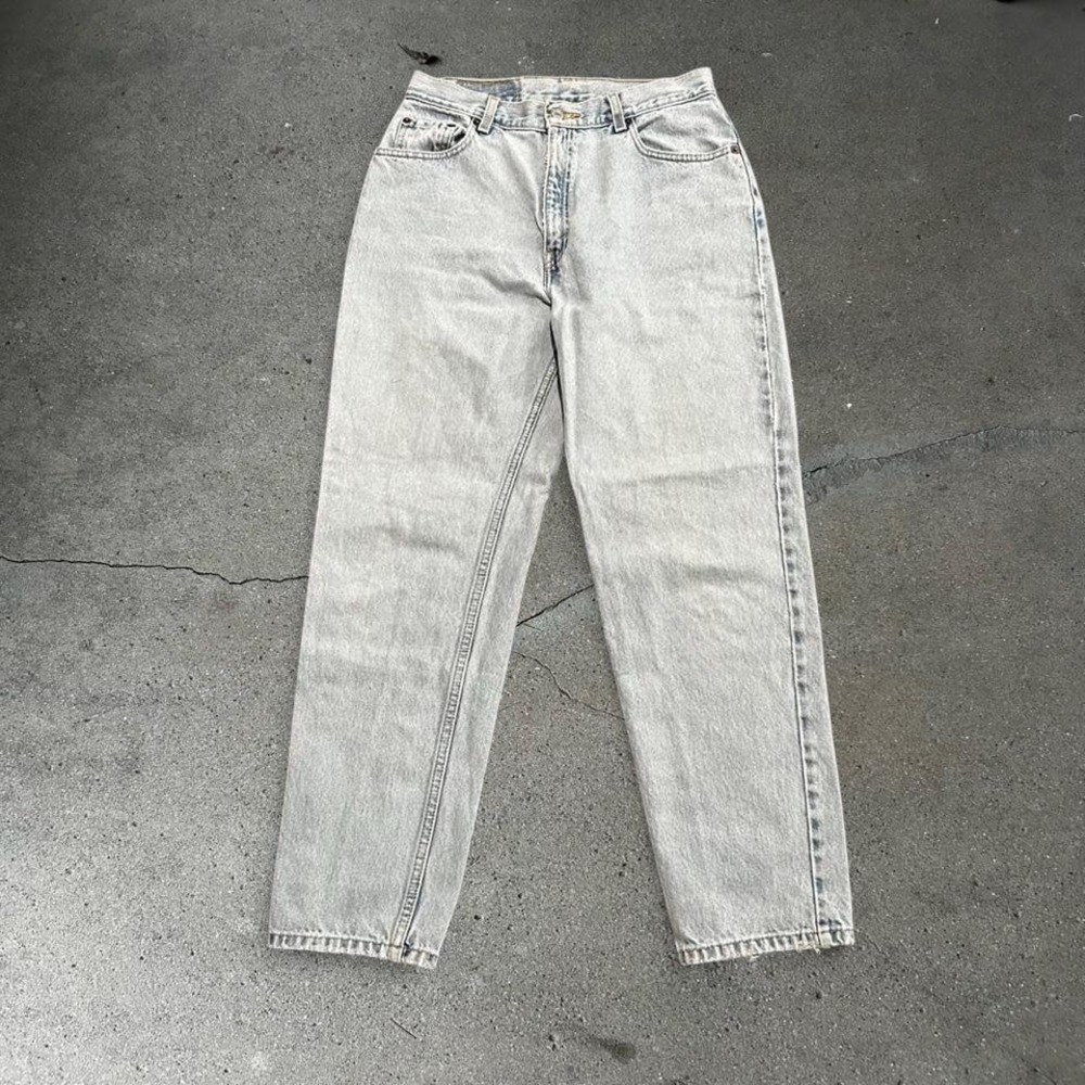 Vintage women's Levi's 550 light wash high rise tapered denim jeans pants - Picture 2 of 8